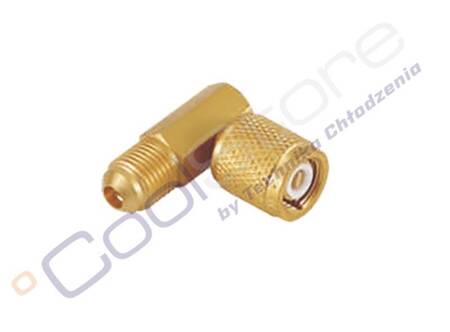 VALUE V02 90° brass adapter (1/4 "m x 5/16 "f movable nut)