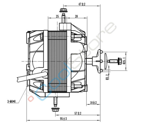 Fan motor Sai 16W ball bearing