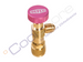 Access control valve for easy filling and evacuation of refrigeration system REFCO A-38410-5/16"