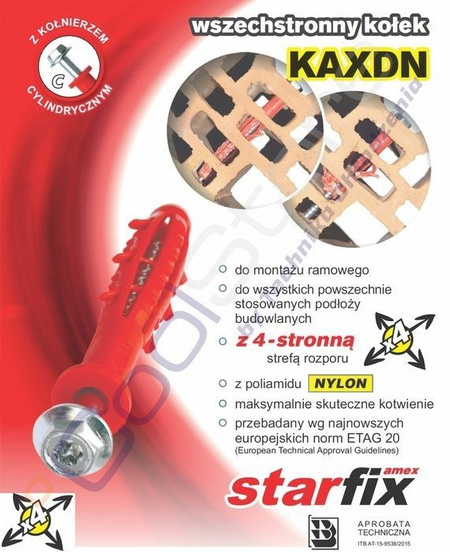 KAXDN plug 10 x 200, 25 pcs