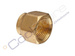 Flare nut brass 3/4 " SAE