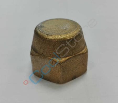 Flare cap brass 3/8"