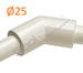 Connection 135o  to pipe PVC 25 2503 AR