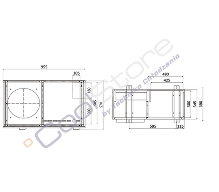 Condensing unit housing Q=5.840W St.