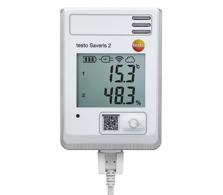 Testo Saveris 2-H1 - WiFi data logger with display and integrated temperature and humidity probe