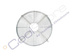 Fan Grid flat 200mm 